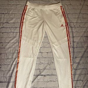 White, Adidas, Soccer/ Jogger style sweats, Size M